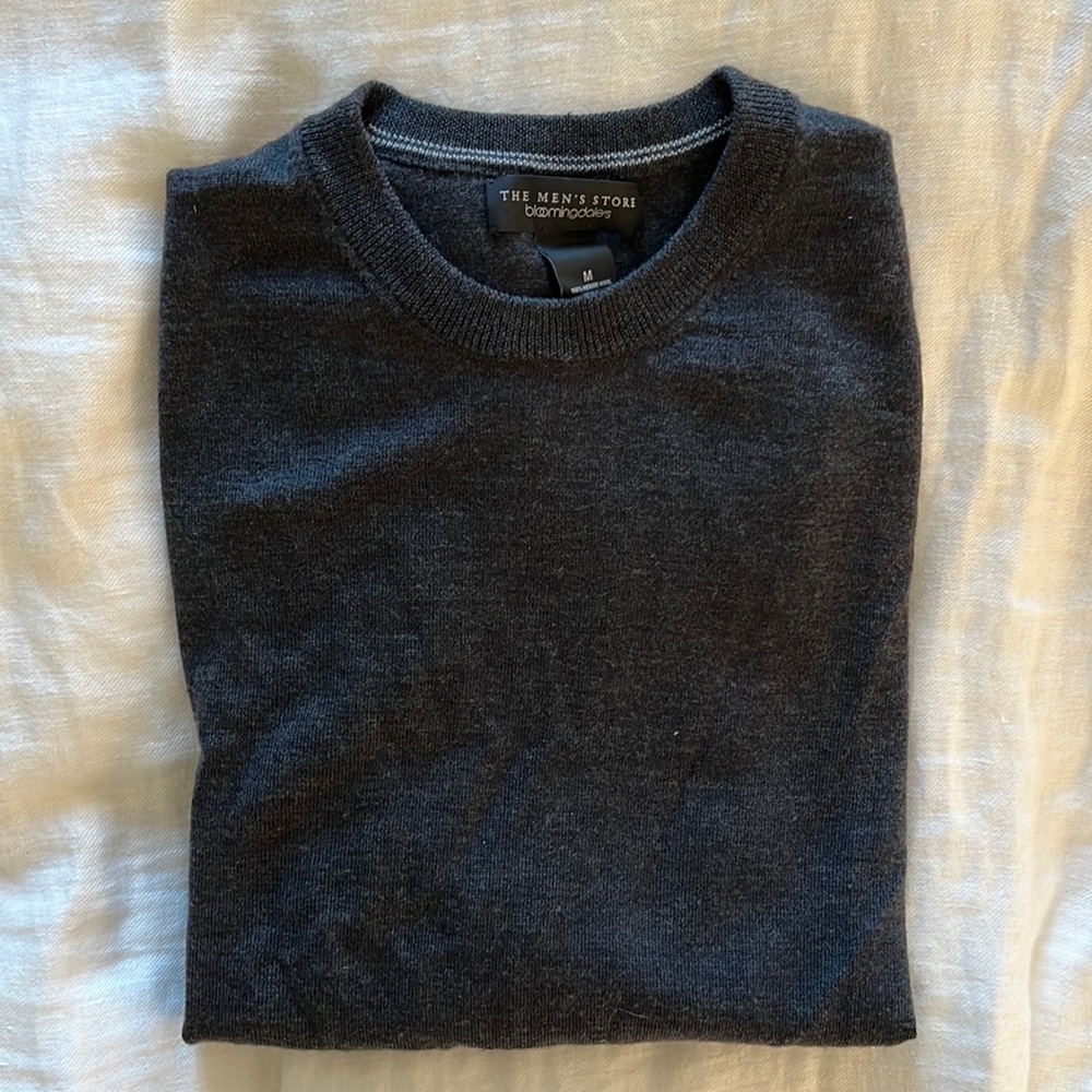 Gray Cashmere Sweater - image 1